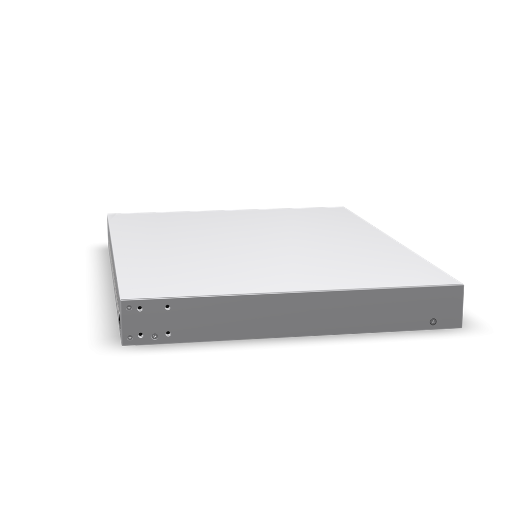 PoE-switch die stroom over de netwerkkabel naar de camera-s levert