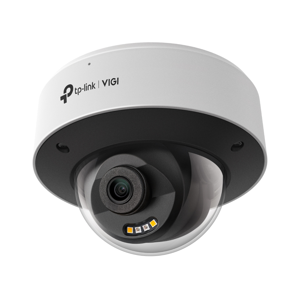 VIGI InSight S245 dome-camera in wit, schuin van voren