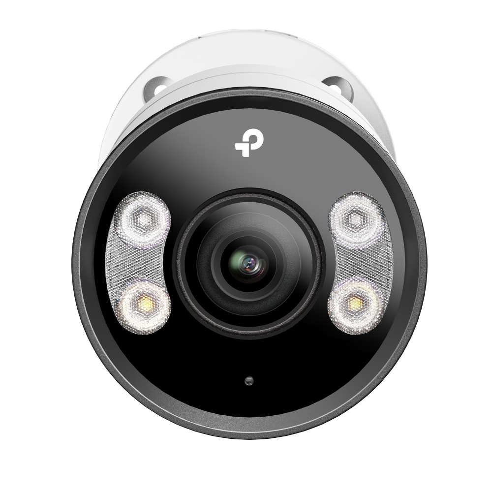 VIGI InSight S385 bullet-camera recht van voren, met vier lampen rond de lens
